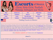 Tablet Screenshot of escortsofmexico.com